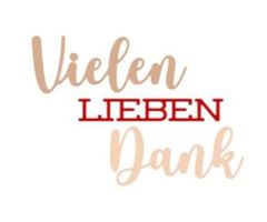 Stanzschablone Nr. 946, vielen lieben Dank (Sizzix geeignet)