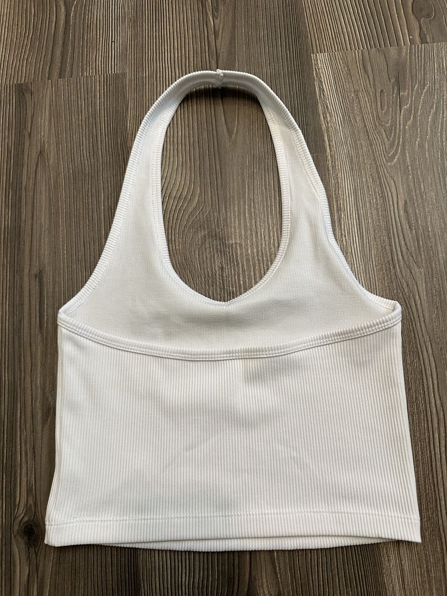 Top: Neckholder Top weiss Gr. S – Usato da Schaanwald venduto da ael248 1