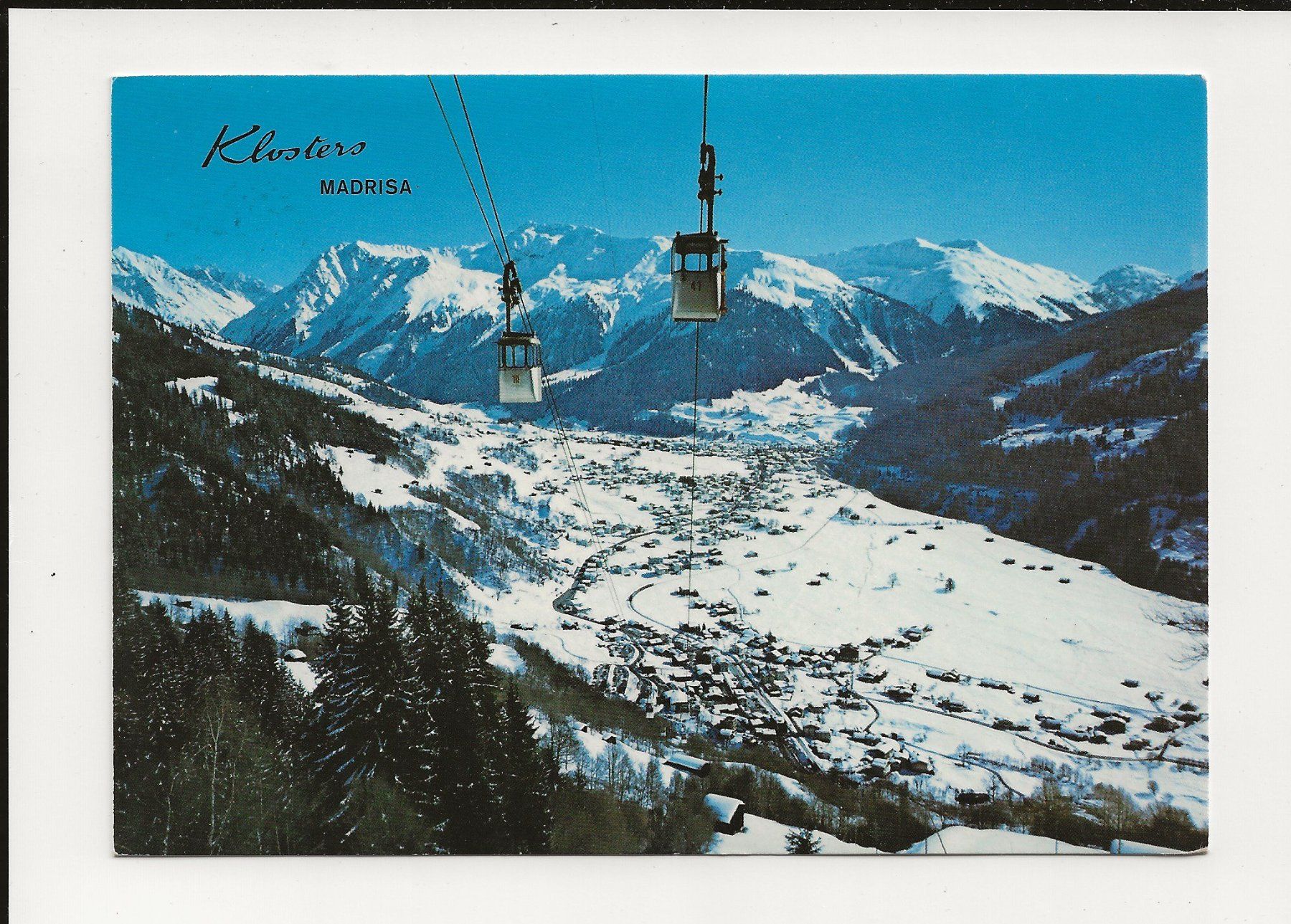 Cartoline postali: AK ca.1970 Klosters Madrisa-Bahn – Usato da Greifensee venduto da 315WDO
