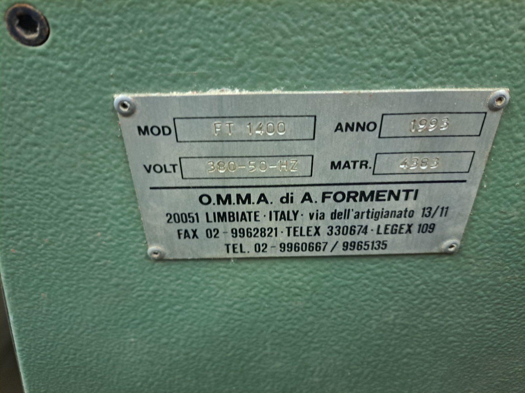 Tutte le macchine: Leimauftragmaschine OMMA FT 1400 – Usato da Davos Platz venduto da frediiV 1