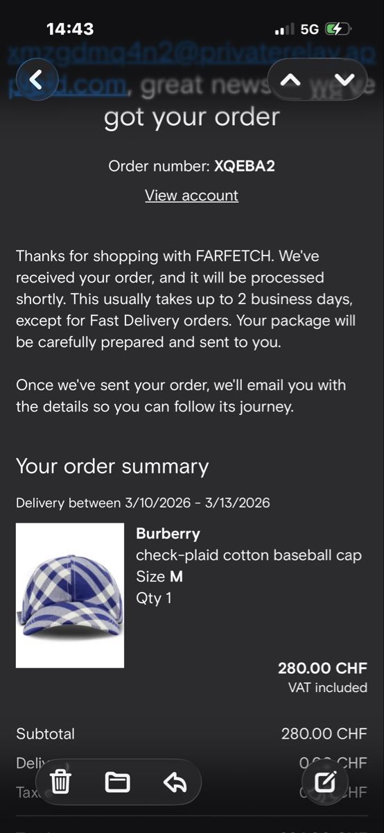 Burberry Hüte, Mützen & Caps: Burberry Baseballcap Karo blauweiss Grösse M Baumwolle – Neu (gemäss Beschreibung) aus Dietikon von rap_5byd 1