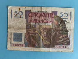 FRANCE - 50 Francs 24.8.1950 LEVERRIER - Usagé / Gebraucht
