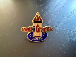 Multi Graphic Luzern Pin, seltene Sammlerstück Rarität!