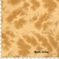 Musselin Tie-Dye Batik Ocker