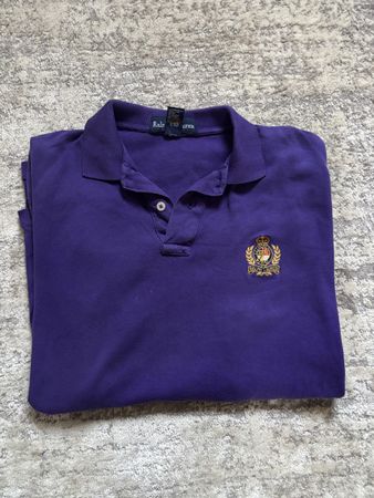 Ralph Lauren Poloshirt Langarm Lila Gr. S