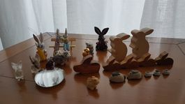 Hasen Sammlung diverse Mat. 26 Stück Liebhaber Ostern