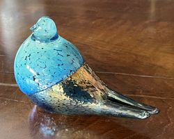 Glastaube von Art Glass Team Finnland (Unikat)