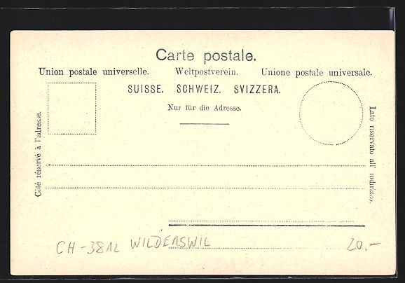 Ansichtskarten: Wilderswil, Hotel Schynigeplatte mit Eig – Gebraucht aus Berlin von bartko-reher 1