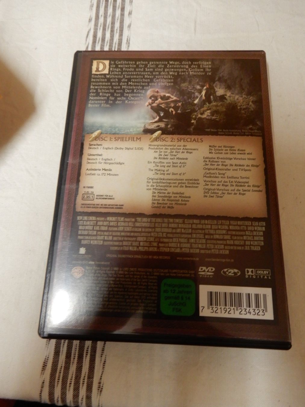 Alle DVDs: Herr der Ringe Die zwei Türme – Gebraucht aus Worben von MaKo3252 3