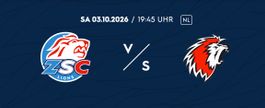 2 Sitzplatz-Tickets: ZSC Lions - Lausanne HC am 3.10.26