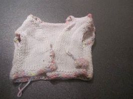 Puppen-Gilet, weiss
