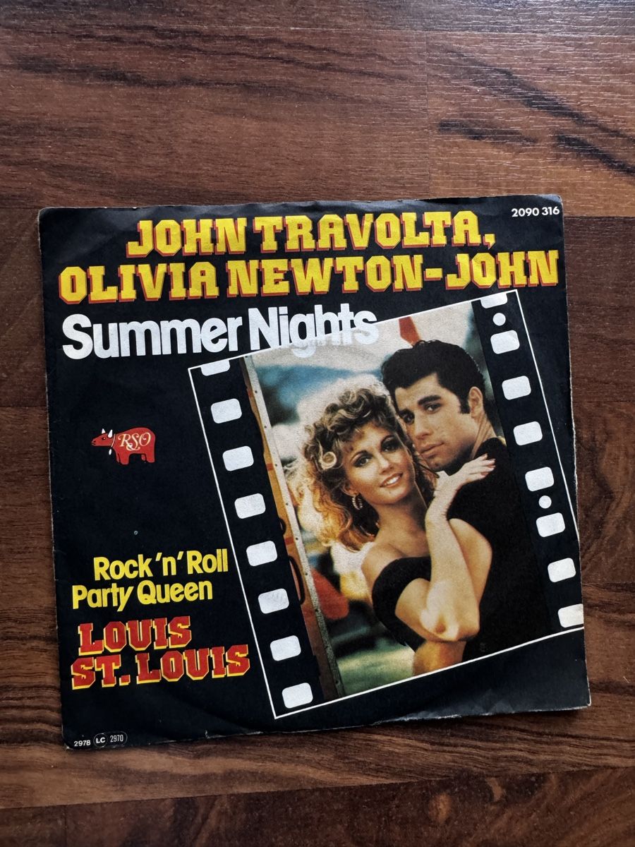 Dischi in vinile: John Travolta Olivia Newton-John Summer Nights - 7" Single - – Usato da Rorbas venduto da BlackstarRecords 1