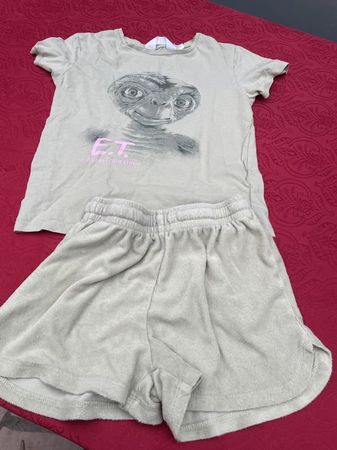 Mädchen kurz Pyjama oder Strandkleid E.T. 128
