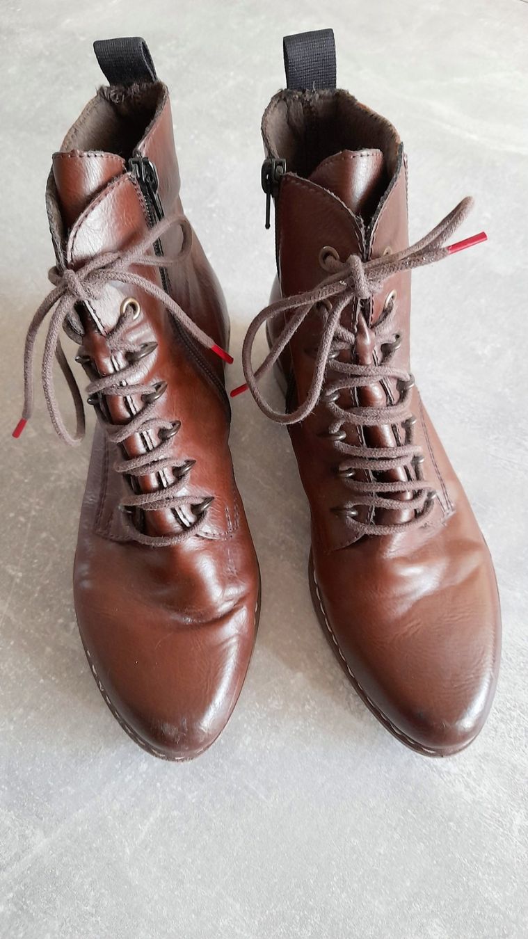 Rieker Scarpe da donna: Elegante braune Boots Rieker – Usato da Schaffhausen venduto da col_t6cz