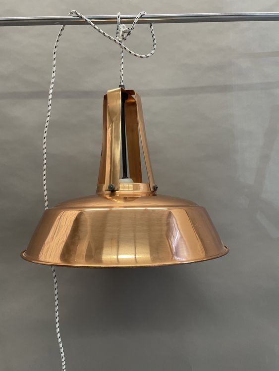 LEDSone Hängelampe Retro – 41 Cm, Metall Mit Kette, E27, Schwarzer Schirm (höhenverstellbar)