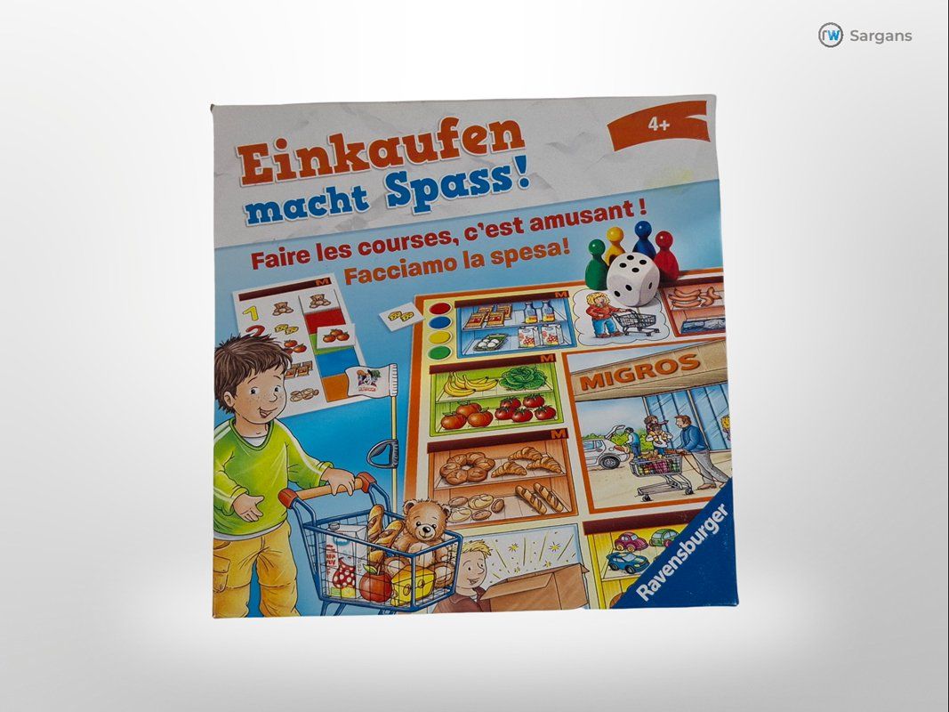 Ravensburger Giochi: RAVENSBURGER Einkaufen macht Spass – Usato da Sargans venduto da Restwert_Sargans