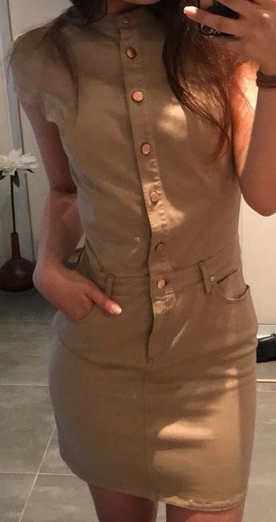 Calvin Klein Vestiti: Calvin Klein Jeanskleid beige Gr. S – Nuovo (secondo la descrizione) da Rheinfelden venduto da nned1 3