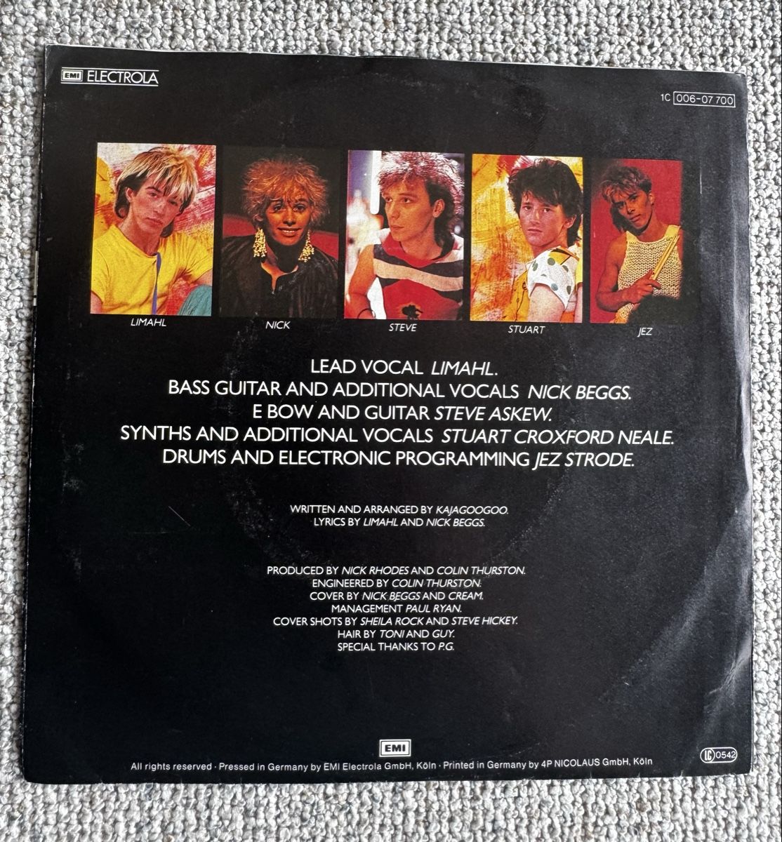 Dischi in vinile: Kajagoogoo - Too Shy - 7" Single - 80s – Usato da Rorbas venduto da BlackstarRecords 1