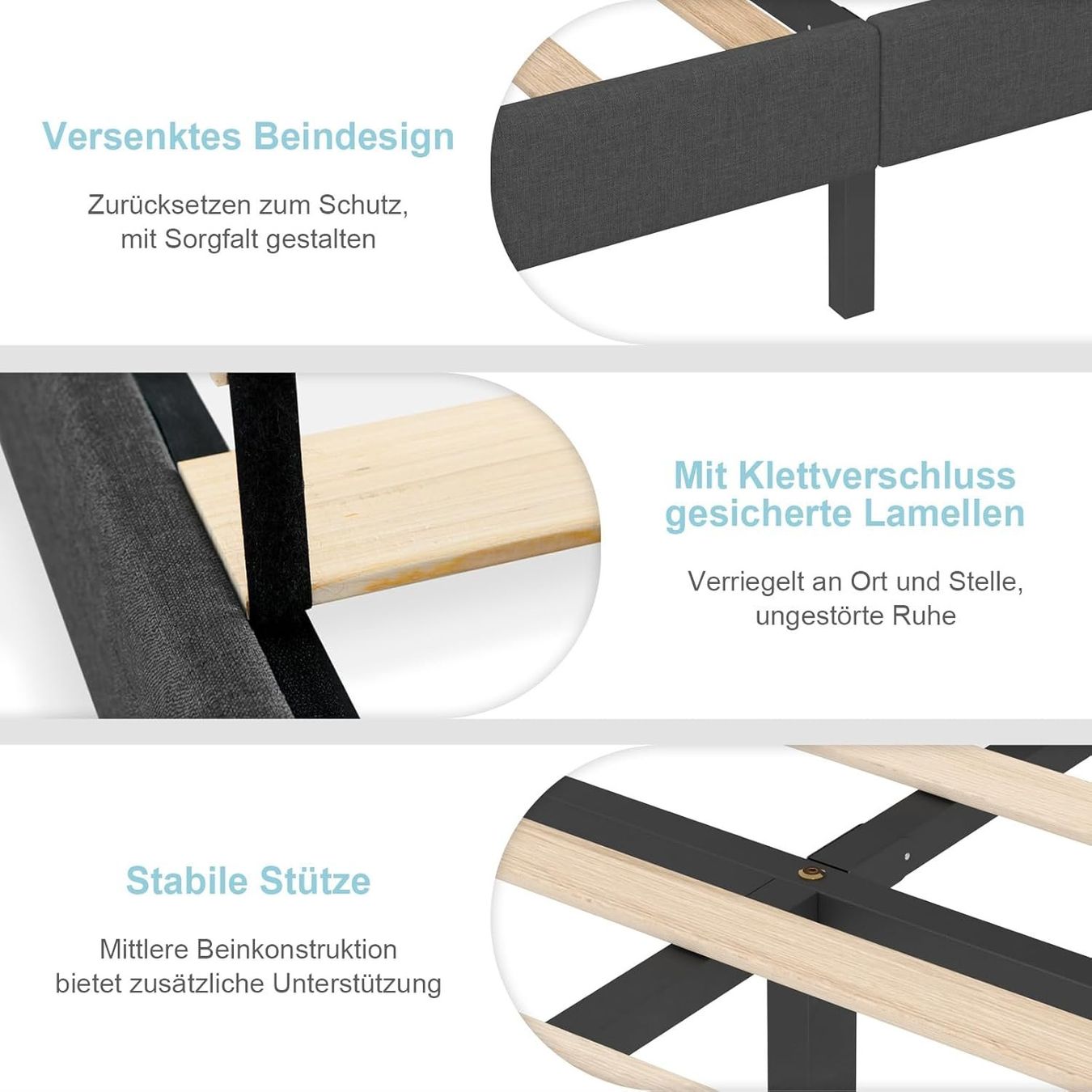 Betten: Polsterbett 90x200 Einzelbett mit Kopfteil Lattenrost – Neu und originalverpackt aus Bremgarten b. Bern von Meeegasales60 4