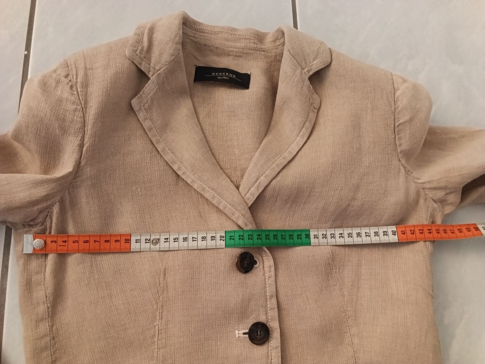 Max Mara Giacche: Blazer, S, Max Mara Weekend, 100% lin, beige – Usato da Neuchâtel venduto da Virgule50 7