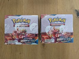 2x Pokemon Schwert & Schild Kampfstile Display DE NEU + OVP