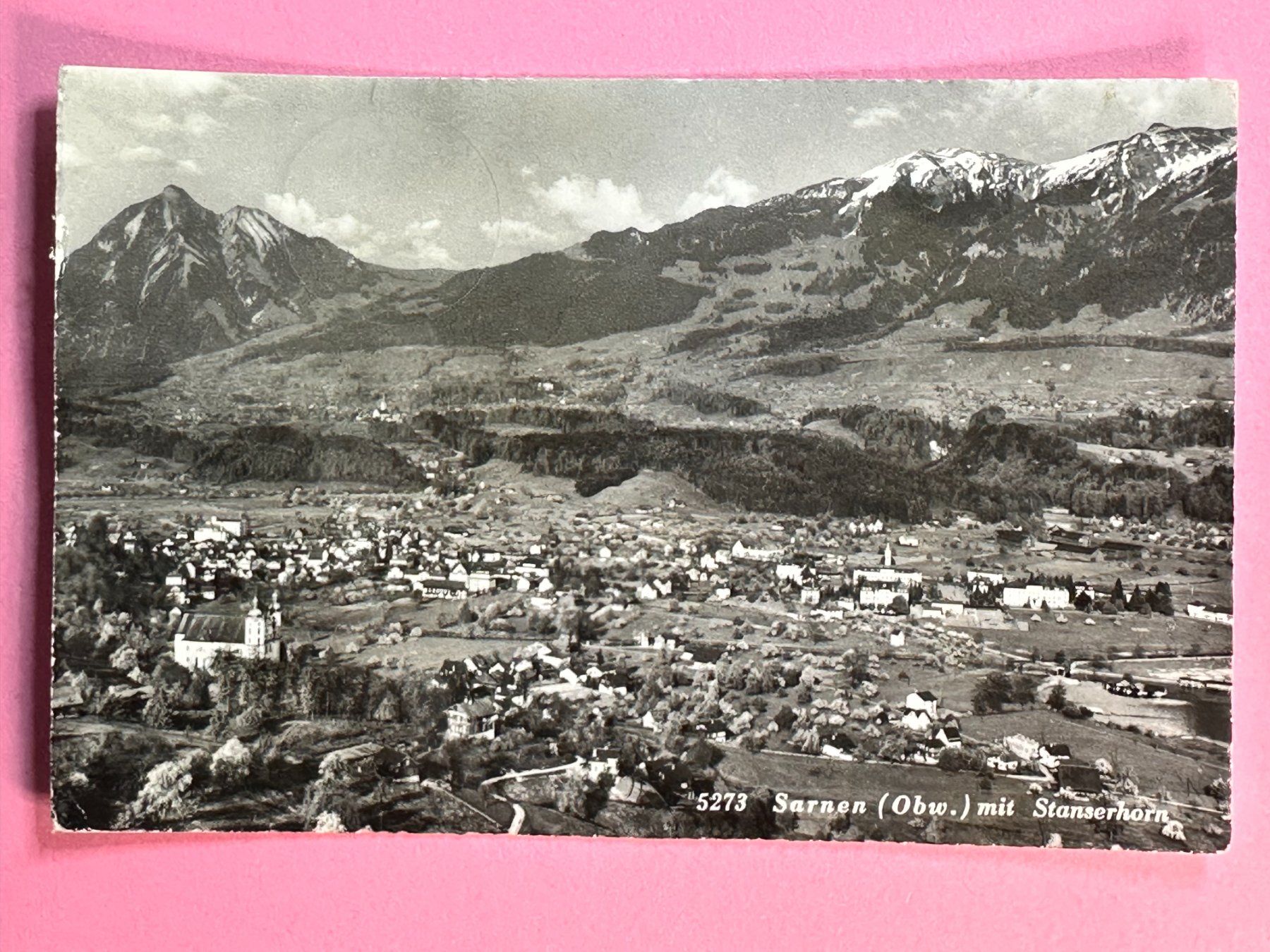 Cartoline postali: Sarnen mit Stanserhorn - – Usato da Steg VS venduto da danwer74