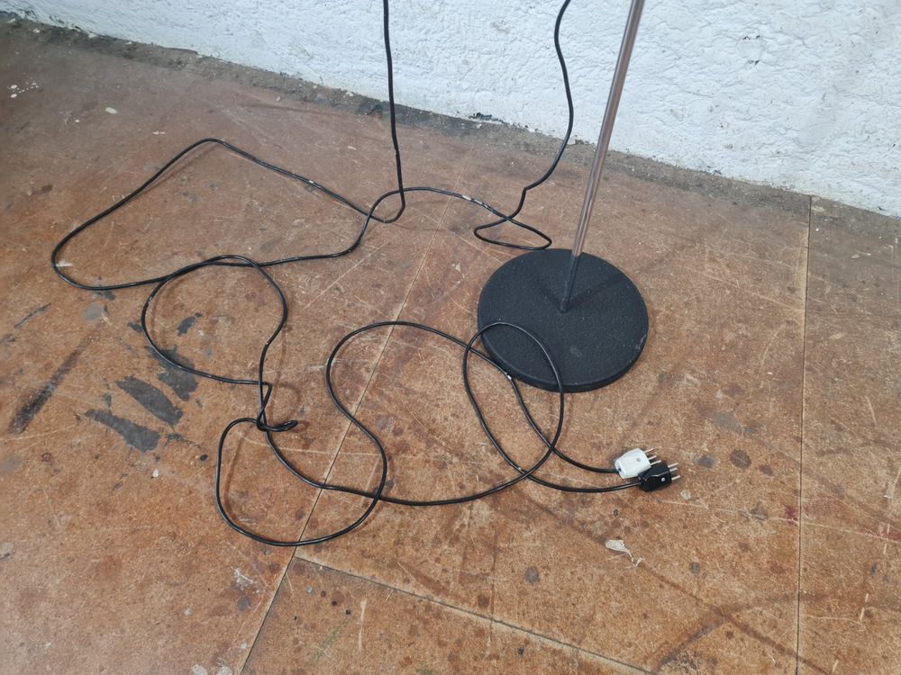Lampes: Stehlampe 2-flammig verstellbar Chrom Samtschirme Vintage – D'occasion à Obfelden par Vintagebude 2