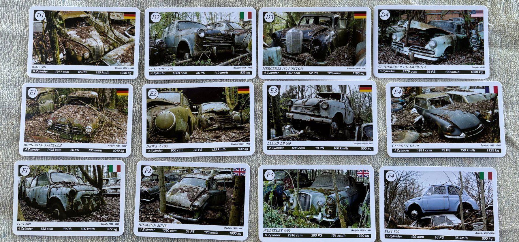 Giochi: QUARTETT AUTOFRIEDHOF SWITZERLAND – Usato da Ostermundigen venduto da wini63 2