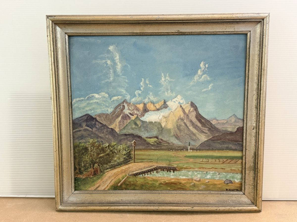 Dipinti: Ölgemälde - F. Richter – Usato da Solothurn venduto da NUVICO 4
