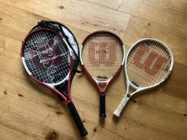 3 Kinder Tennisschläger Wilson gebraucht