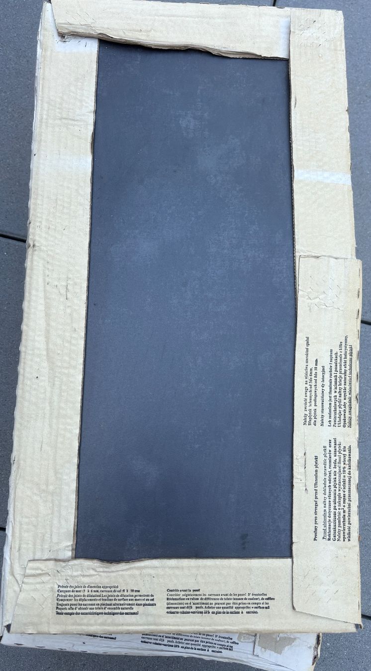 Servierplatten: Bodenplatten/ Feinsteinzeug Anthrazit, 30x60 – Neu und originalverpackt aus Laupersdorf von Cbrian 1