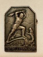 Broche Contre Communisme Épinglette Union nationale Suisse