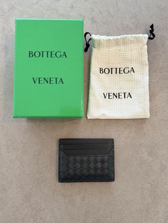 Bottega Veneta Intrecciato Piccolo Card Wallet (Dark Green)