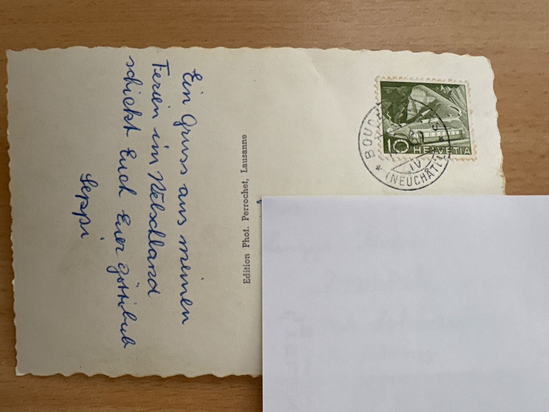 Cartoline postali: Alte Ansichtskarte von Boudevilliers, mit Briefmarke! – Usato da Ibach venduto da lisch3 2