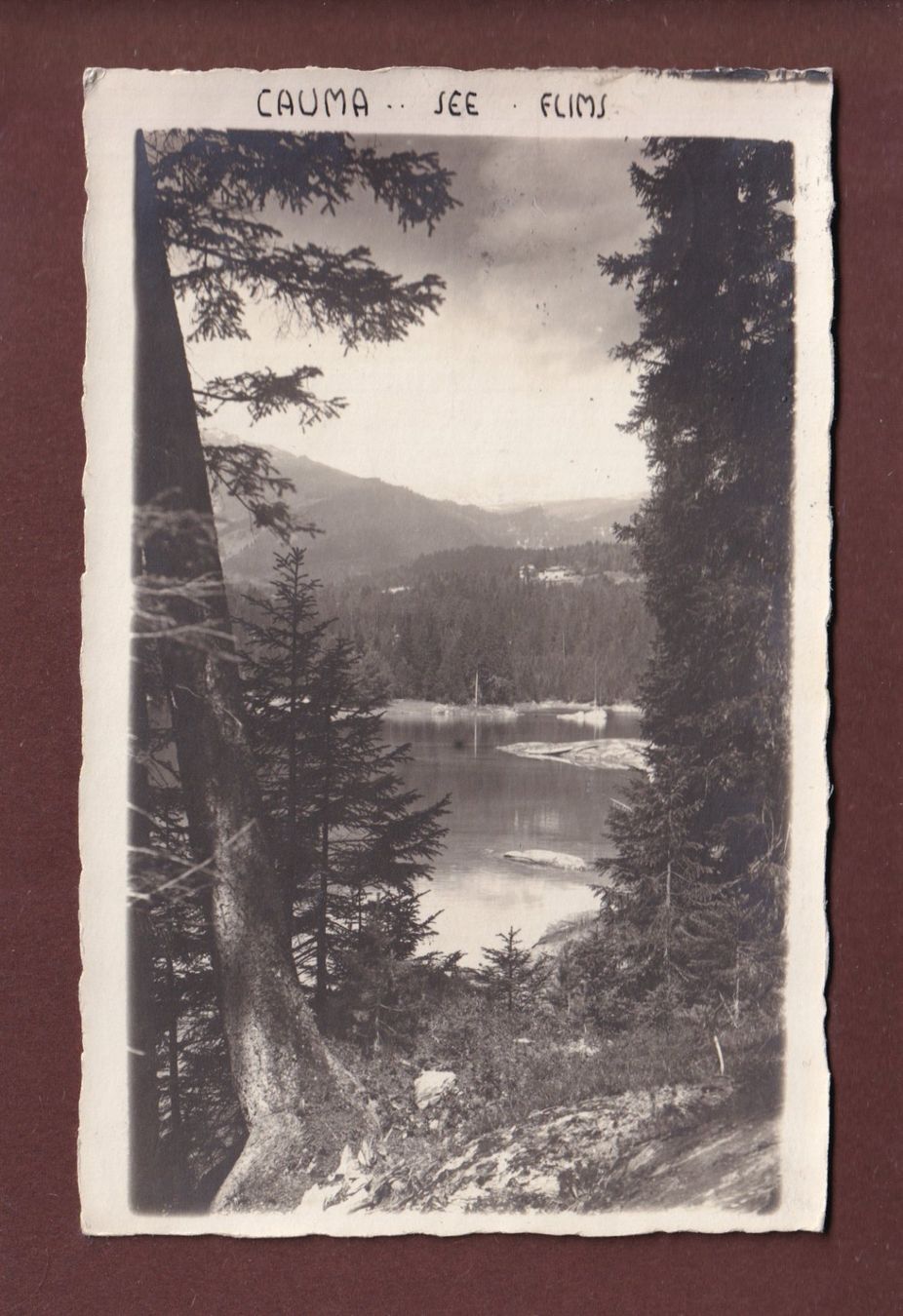 Cartoline postali: Foto - Flims CAUMASEE - 1922 – Usato da Pully venduto da nicecards