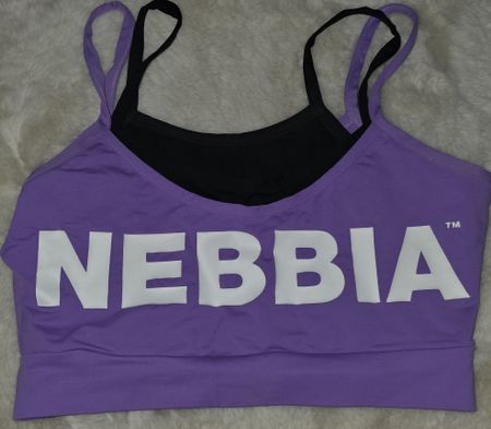 Nebbia Sport BH Lila/Schwarz - Top Zustand - Grösse S/M