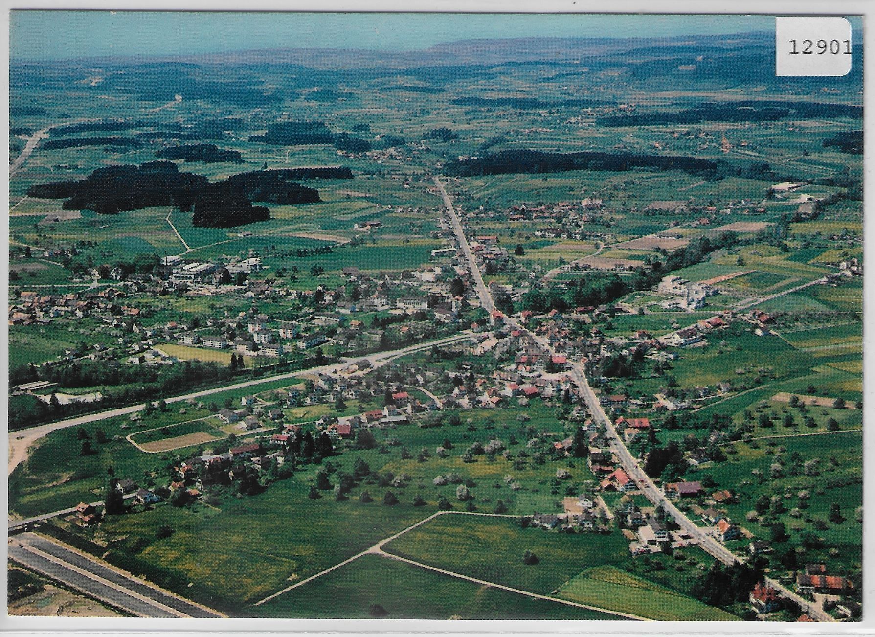 Cartoline postali: Flugaufnahme Münchwilen TG – Antico da Ettingen venduto da Kartenplanet
