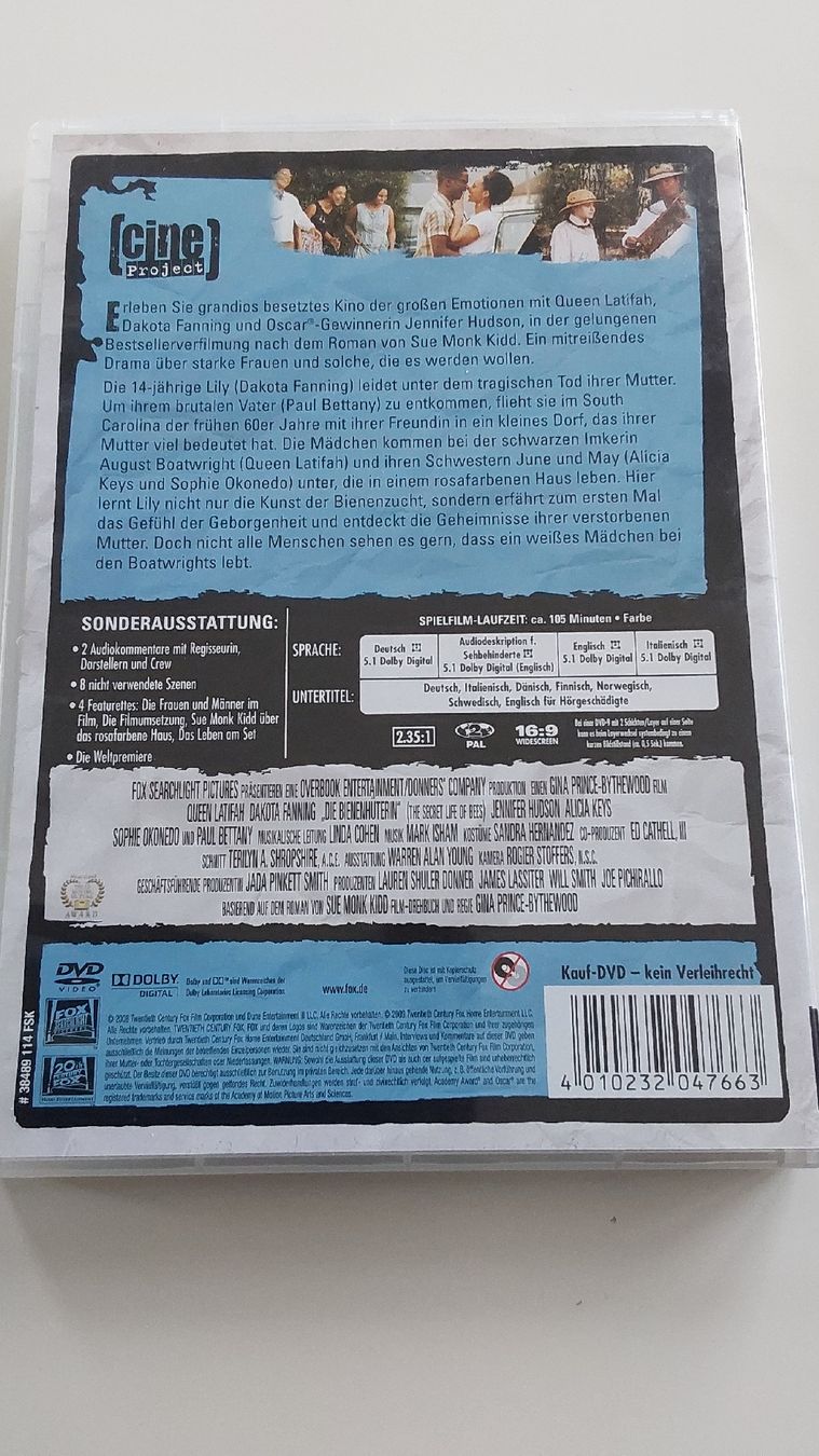 Alle DVDs: DVD Die Bienenhüterin  – Gebraucht aus Worb von niklas2001 1