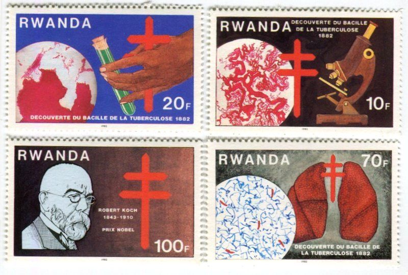 Tutti i francobolli: Briefmarken "Kampf gegen Tuberkulose". Ruanda – Nuovo e nell'imballaggio originale da Basel venduto da Butsch5