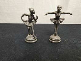 2x Ballerinen Figuren Zink Metal guter Zustand