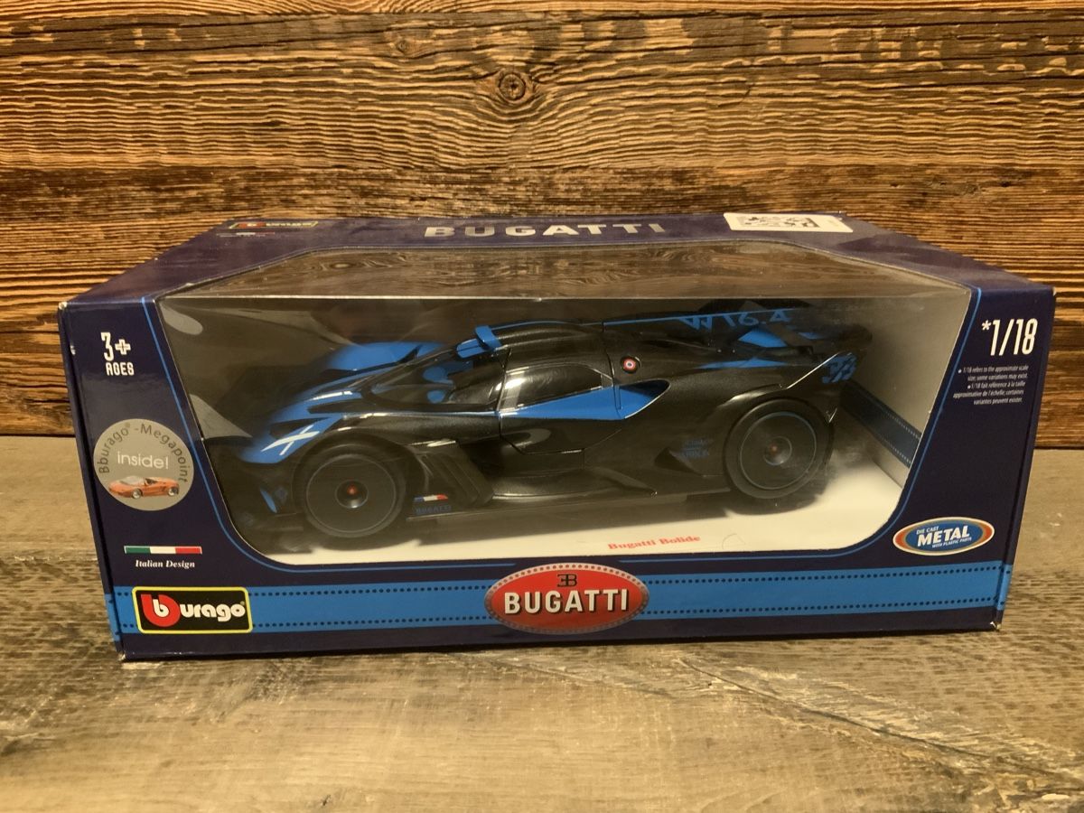 Bburago Modellini d'auto: Bugatti Bolide Bburago 1:18 – Nuovo e nell'imballaggio originale da Verbier venduto da sar_rwt6