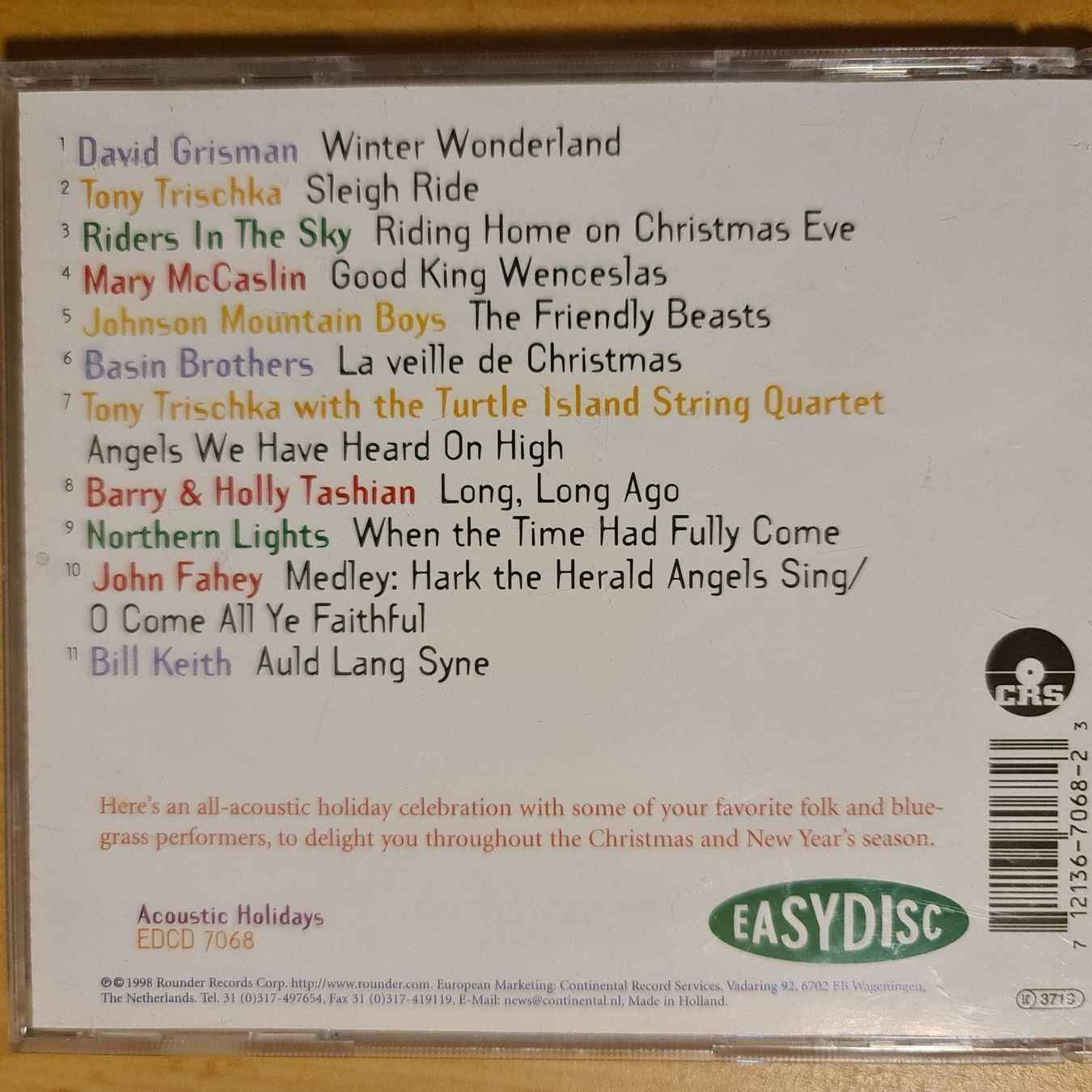 CD: acoustic holidays – Usato da Dintikon venduto da Vexi 1