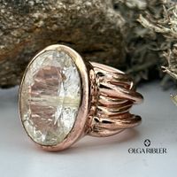 Unikate Silber Ring 925 Grösse 56 mit Rutilquarz