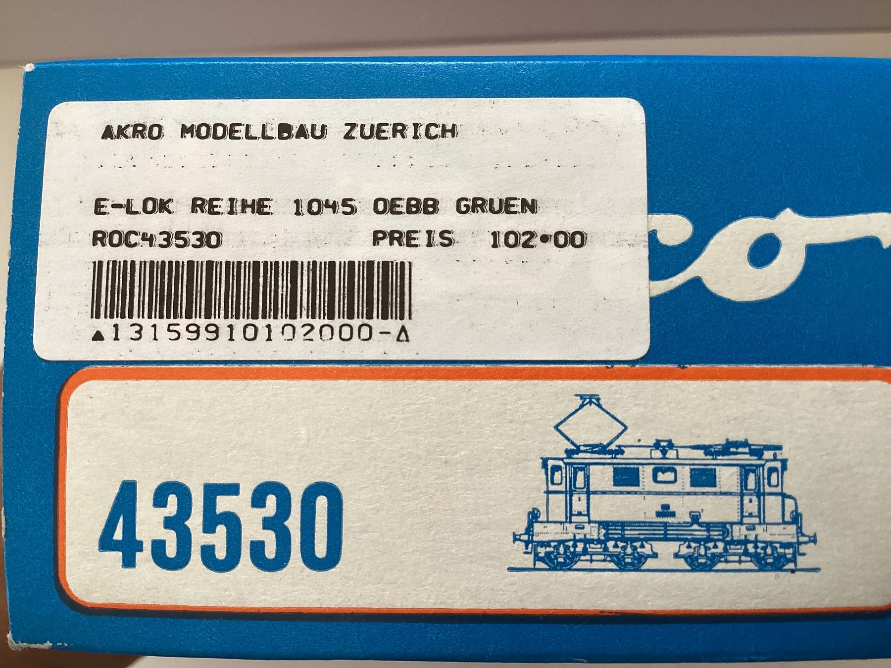 Roco Modellini di ferrovie: Roco 43530 ÖBB 1045.06 H0 1:87 – Usato da Effretikon venduto da simtek_de 6