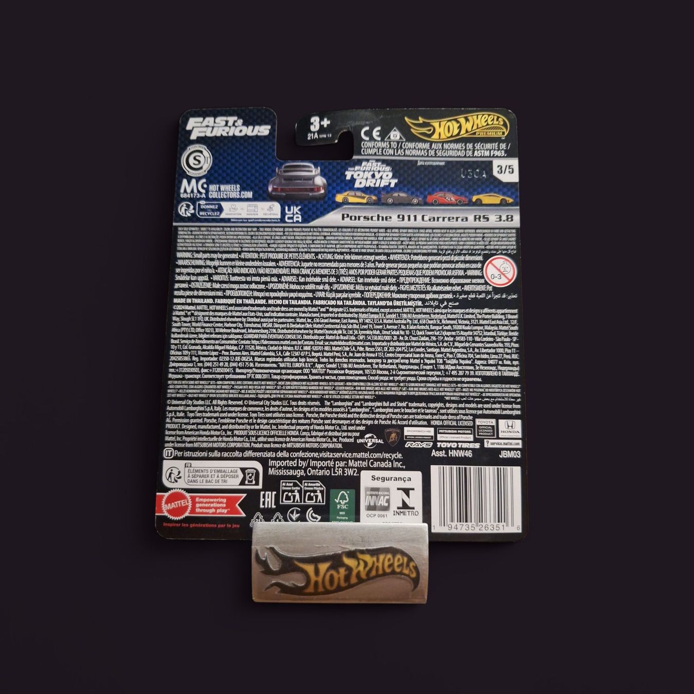 Hot Wheels Modellautos: HW Premium Fast and Furious 2025 Mix 4 Porsche 911 Carrera R – Neu und originalverpackt aus Adlikon von Mmartin0 1