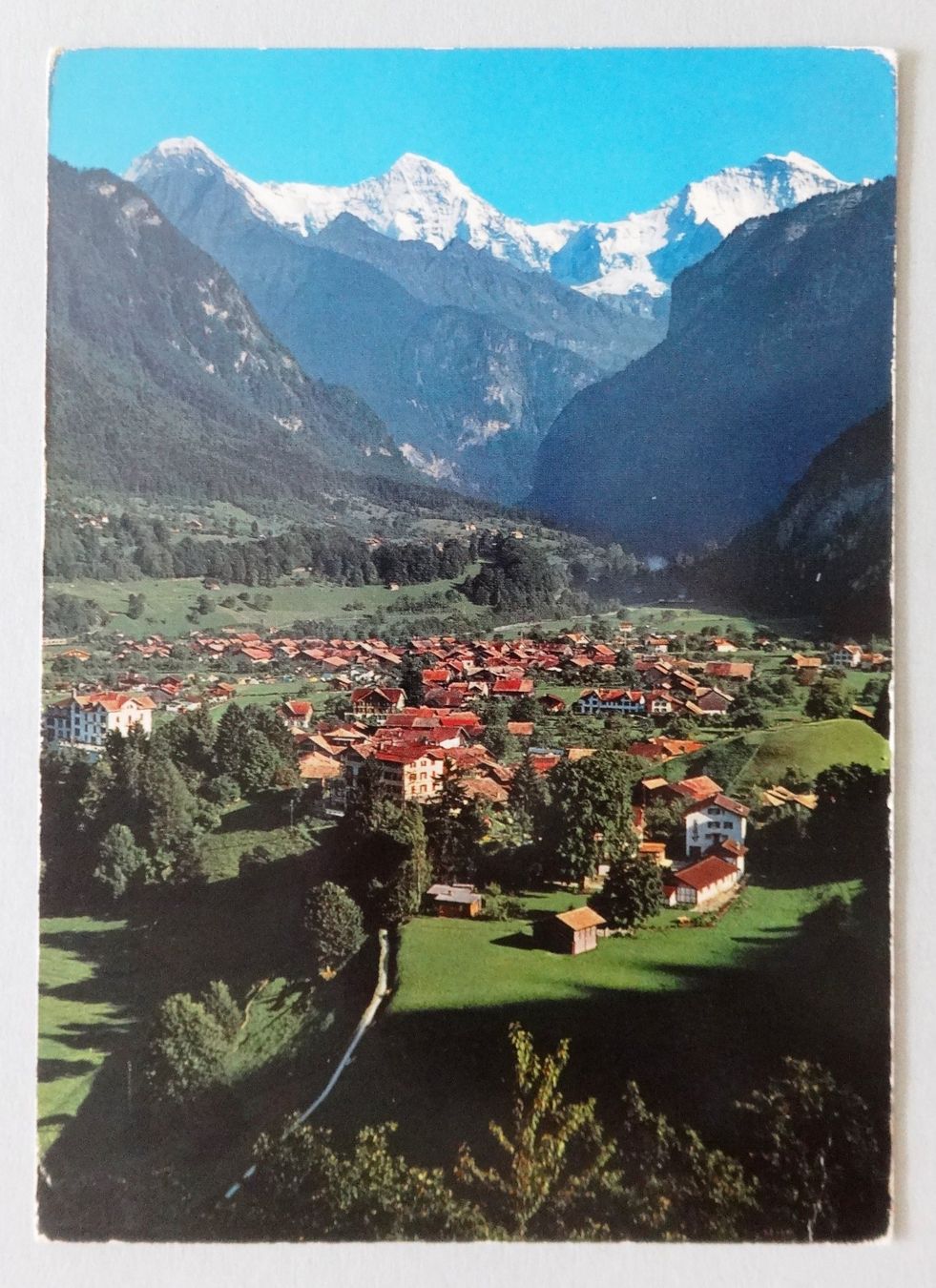 Ansichtskarten: Wilderswil, Eiger, Mönch u. Jungfrau – Gebraucht aus Fétigny von Billy2miny