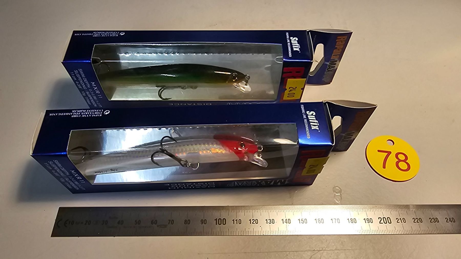 Rapala Köder: 2 Rapala Maxrap Köder, neu & OVP, Top Zustand, Max Casting – Neu und originalverpackt aus Abtwil SG von Fischerei_Artikel