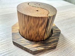 Ying Yang Salz und Pfeffer Set aus Mango Holz von Thailand