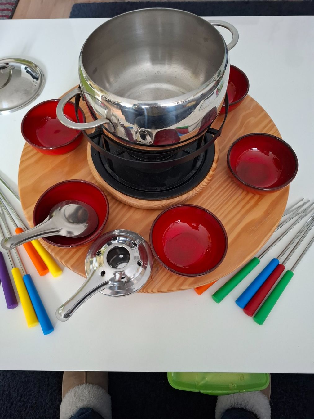 Padelle: Fondue  Bourguignonne oder Chinoise  Set – Usato da Amriswil venduto da Bany