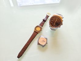 Lot de trois montres à quartz 
